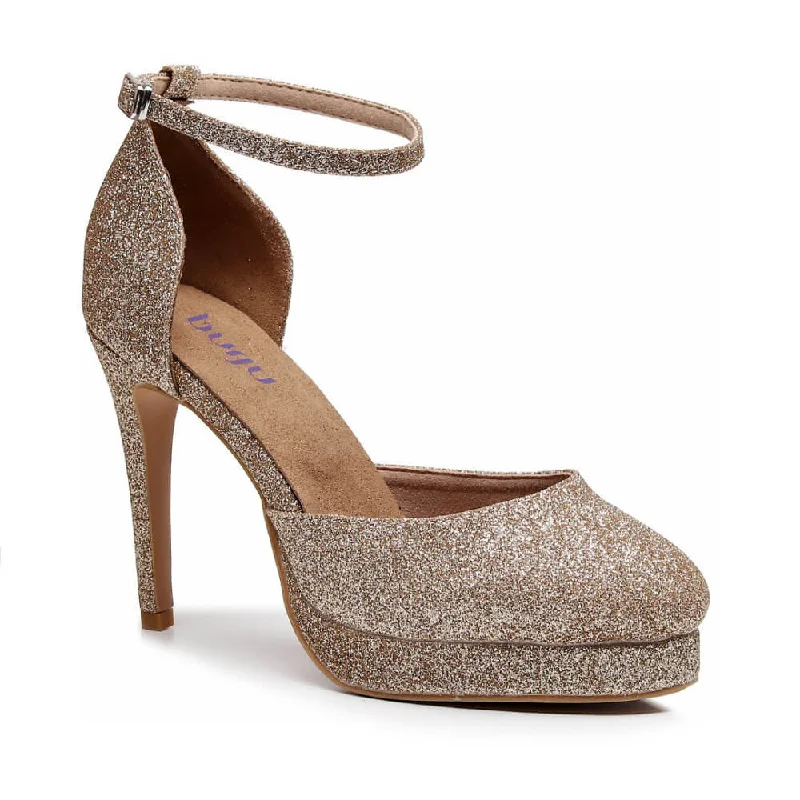 Claudette - Gold Glitter - Street Sole