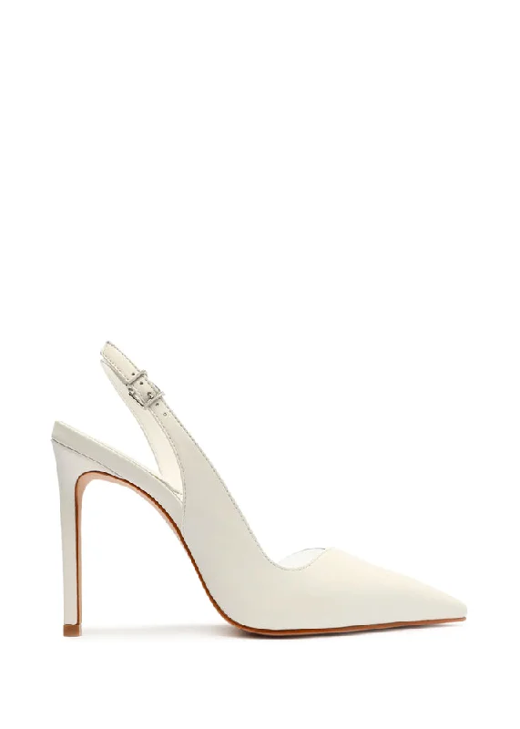 Emma Slingback Heel - White