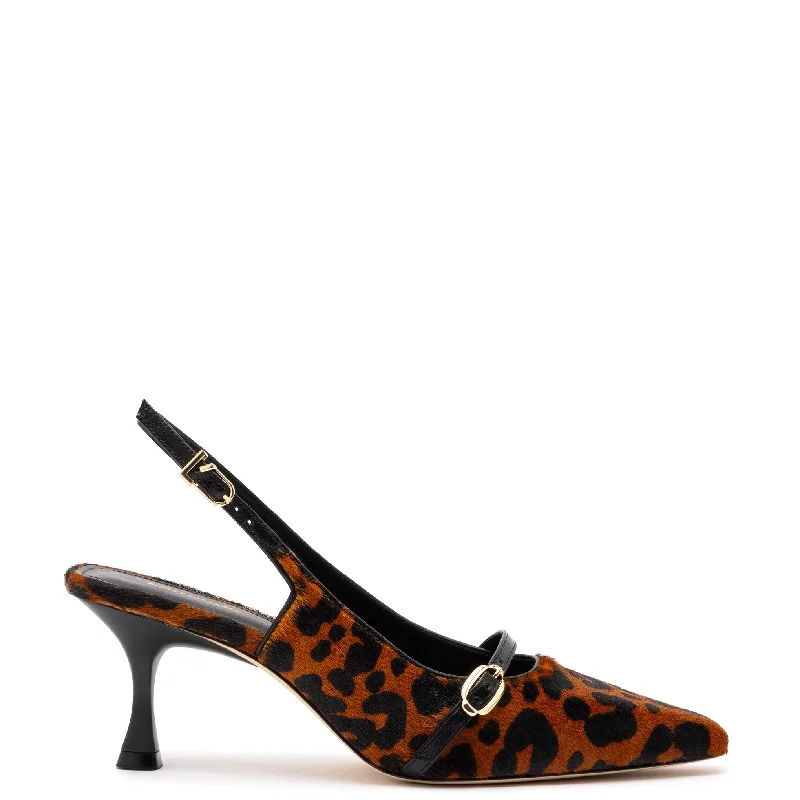 Ines Pump In Leopard Print Calf Hair