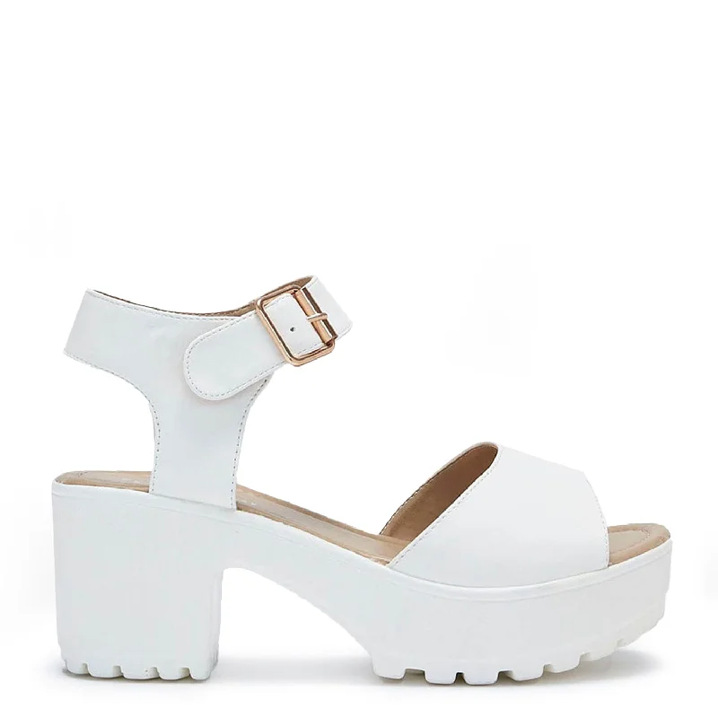 LOR White Chunky Sandals